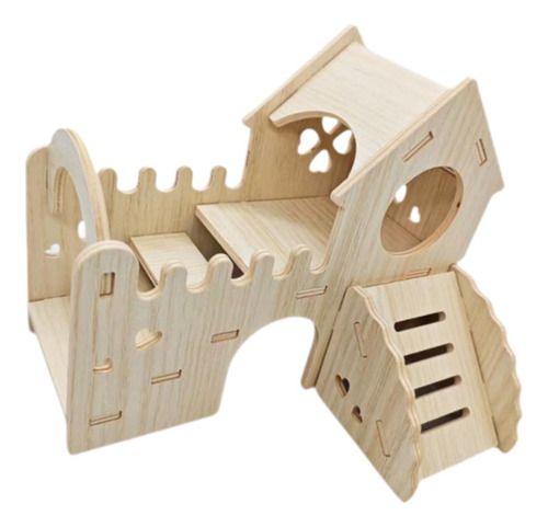 Hamster De Madera Hut Huteway Fun Accesorios De Jaula De