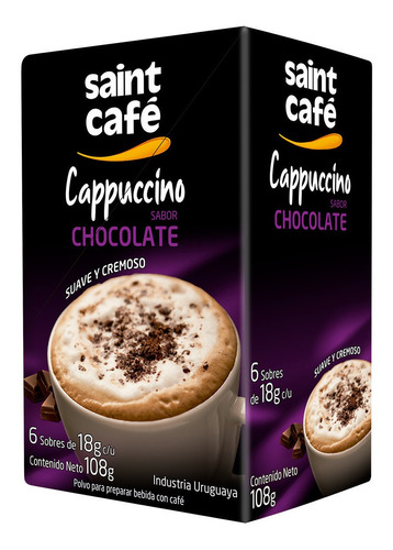 Cafe Capuccino (capuchino) Saint Stick 6x18 Grs Chocolate