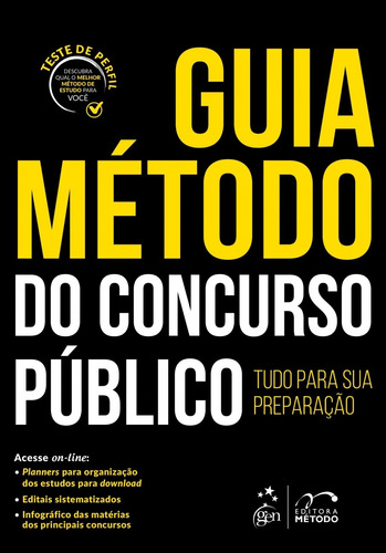 Guia método do concurso público, de Equipe Método. Editora Forense Ltda., capa mole em português, 2017