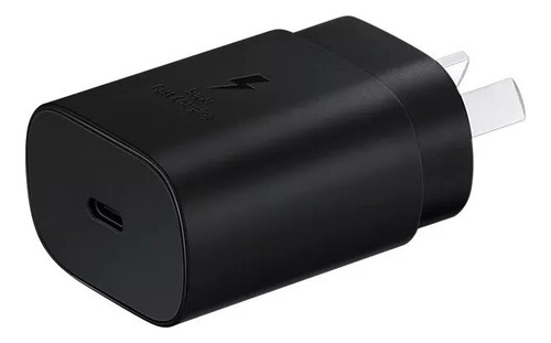 Cargador Samsung TRAVEL ADAPTER 25W EP-TA800NBEGAR usb-c de pared carga super rápida negro