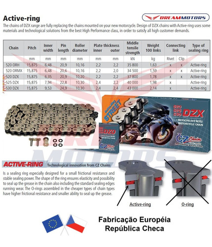 Imagem 3 de 7 de Relação Supersprox Stealth + Cz Dzx Xt660 Xt Tenere 660 525