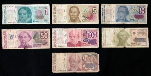Lote Billetes Argentinos - Estado Regular