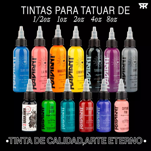 Tinta Profesional Para Tatuar Radiant Apple Green 1/2 Oz