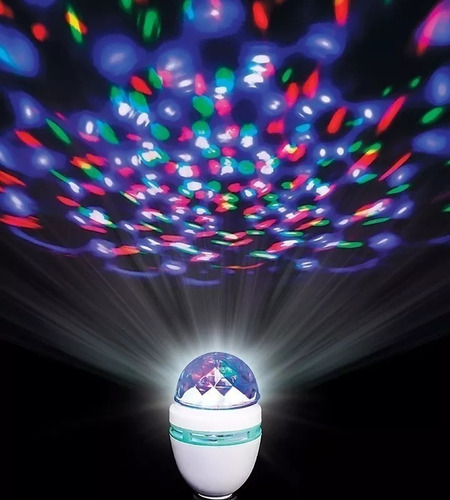 Bombillo Led Multicolor Giratorio Disco Fiesta