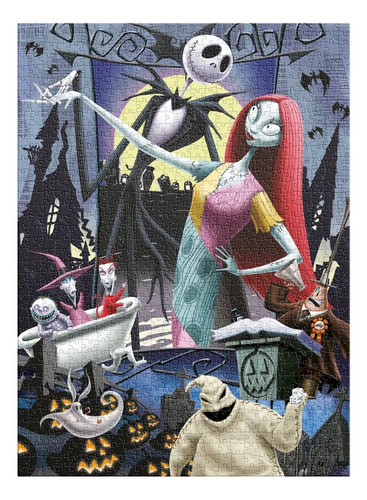 Rompecabezas El Extraño Mundo De Jack 1000 Tim Burton S