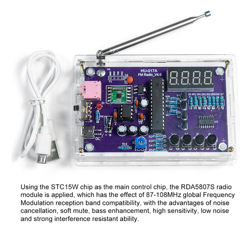 Kit Radio Montaje Placa Circuito Fm Controller Diy Electron