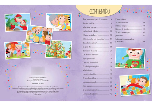 Libro Infantil Mi Familia Y Yo - Convivencia Respeto Valores