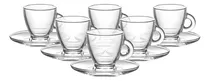 Comprar Set Tazas Con Plato Vidrio Mini Tazas De Cafe 12 Piezas