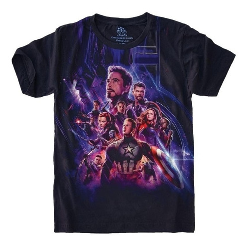 Camiseta Geek Plus Size Vingadores Avengers Marvel Mod.3