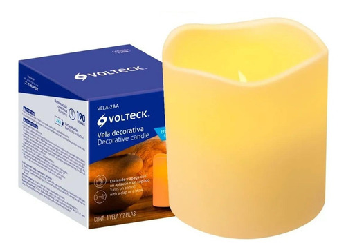 Imagen 1 de 8 de Vela De Led Con Sensor Voltech