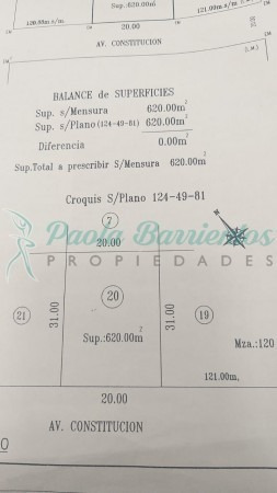 Imagen 2 de 2 de Vendo Lote Constitucion E Intermedanos -pinamar