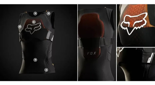 Jofa Fox Base Frame Pro D3o Sin Manga Negro
