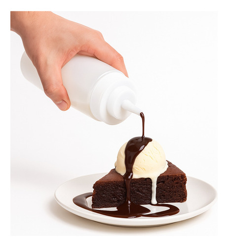 6 Botellas Cambro 473ml Chocolate Y Vinagretas