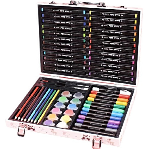 Set De Arte Premium 60 Piezas Marcadores Colores+ Maleta