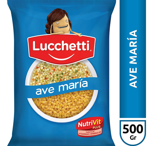 Fideos Lucchetti Ave Maria Paquete De 500 Grs