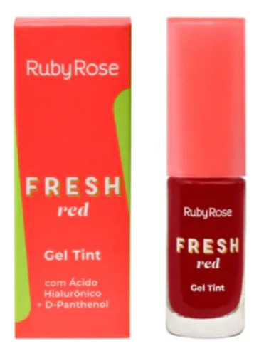 Gel Tinta De Labios Ruby Rose Color Fresh Red Hb-555/1 Color Pitaya