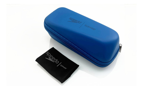 Óculos De Sol Speedo Capri 3 D01 75 Azul Translúcido Lente Cinza Desenho Retangular