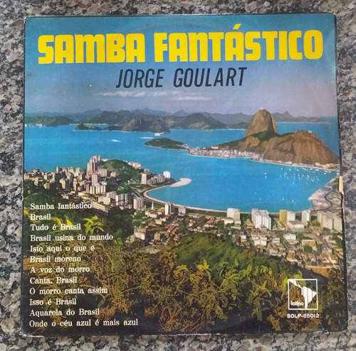 Lp Jorge Goulart-samba Fantástico-1971 Latino