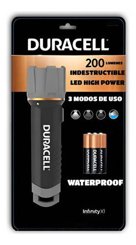 Linterna Duracell Flotac Infinity X1 De 200 Lumenes Led Ipx4