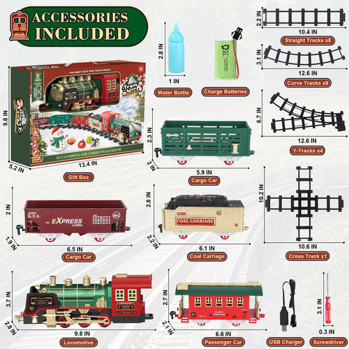 Juego De Tren Para Niños Juguetes De Tren De Navidad Con