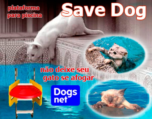 Plataforma De Piscina - Anti-afogamento P/ Gatos- Save Dog