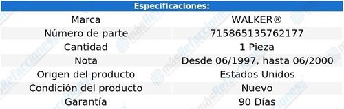 Sensor Map Nissan Maxima V6 3.0l 97-01 Walker
