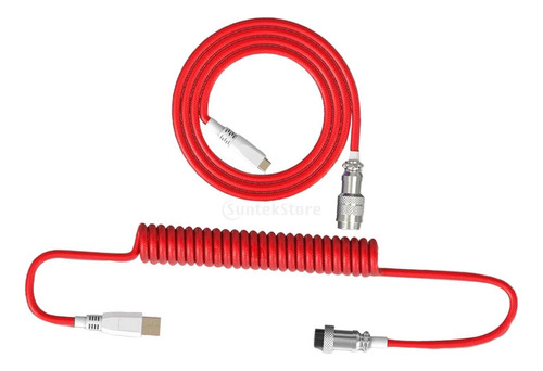 Cable De Teclado Tipo C Enrollado Retráctil Tpe Usb3.0 De