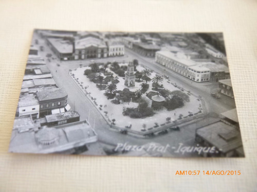 Imagen 1 de 1 de Antigua Foto Postal Plaza Prat Iquique 1954 (109f2