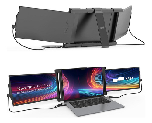 Píxeles Móviles Nuevo Monitor Portátil Trio, 13.3 1080p Fhd,