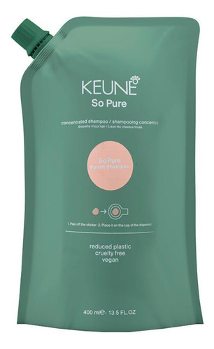 Keune So Pure Polish Shampoo Refil 400ml