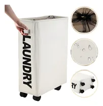 Comprar Cesto Para Ropa Sucia Multiuso Plegable Con Ruedas Laundry