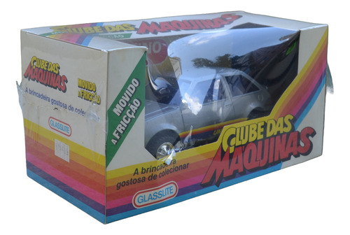 Veículo Miniatura Glasslite Clube Das Máquinas Fiat Uno Sl-3 Cinza