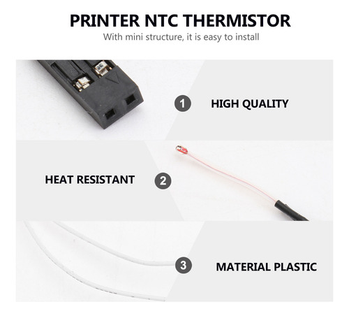 Temperatura De Termistor Ntc De 5 Impresoras 3d De 100 K Con