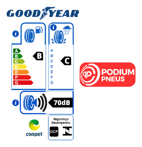 Pneu Aro 20 265/50r20 Efficient Grip Suv 107v Goodyear