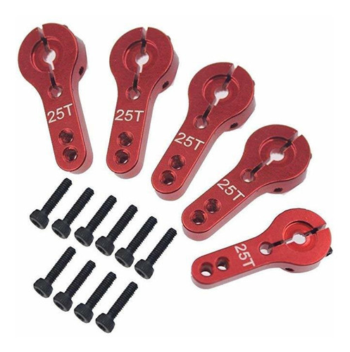 Sharegoo 5pcs 25t Aluminio Servo Horns M3 Roscas Del Brazo D