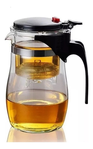 Chaleira Bule Jarra De Vidro Café Chá Mesa 900ml Com Infusor Cor Branco