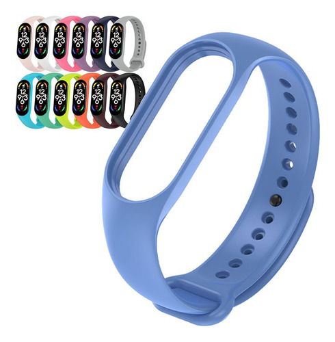 Correa Banda De Silicone Unicolor Para Xiaomi Mi Band 7, M7