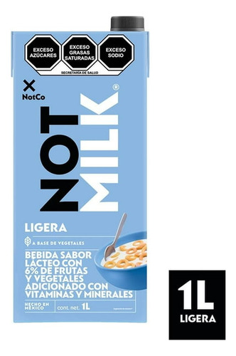 Bedida Notmilk Baja En Grasa 1l