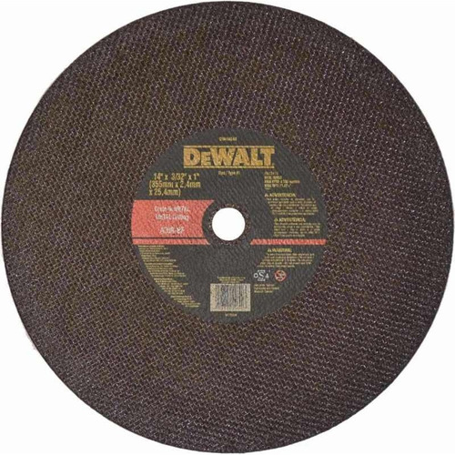 Disco Tronzadora 14 PuLG Dewalt 