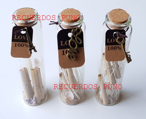 Recuerdos Para Bodas, Matrimonio, Quinceaños Botellas Love