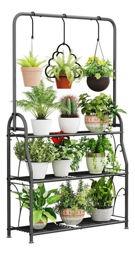 Soporte Para Plantas De 3 Niveles Para Interiores Y Exterior