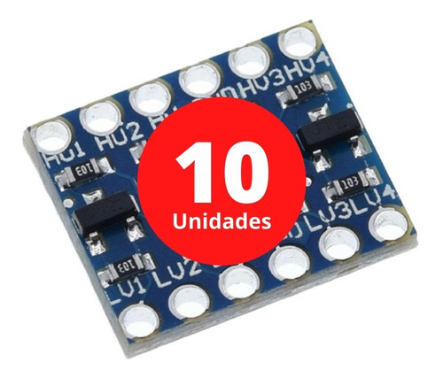 10 Unidades Conv Nivel Logico I2c 5a3.3v Bidirecinal Arduino