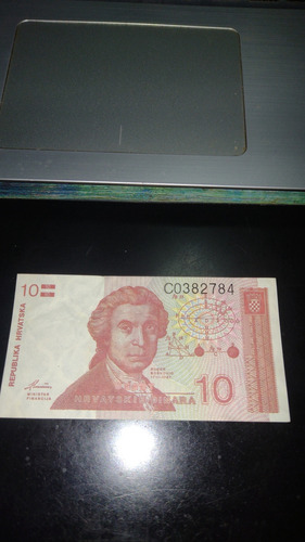 Bosnia 1992 Billete 10 Dinara Usado