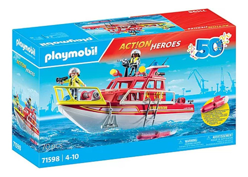 Playmobil 50th Anniversary Barco De Rescate 71598