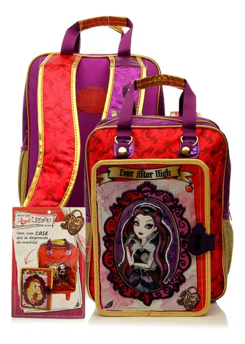comprar Mochila Escolar G De Costas Especial Ever After High - Estampa Personagens Boneca Raven Queen E Apple White - Licenciado Mattel - Sestini
