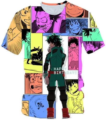Mi Héroe Academia Deku Todoroki Bakugo Toga Anime 3d Camisas