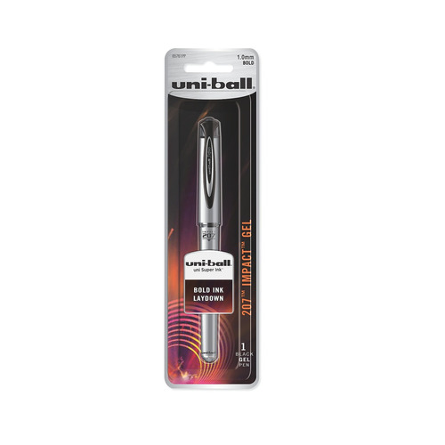 Uni-ball 207 Impact Retractable Gel Pen, Bold Point (1.0mm)