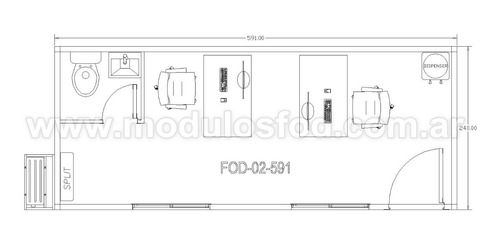 Modulo Habitable Oficina Movil C/ Baño Container --san Juan