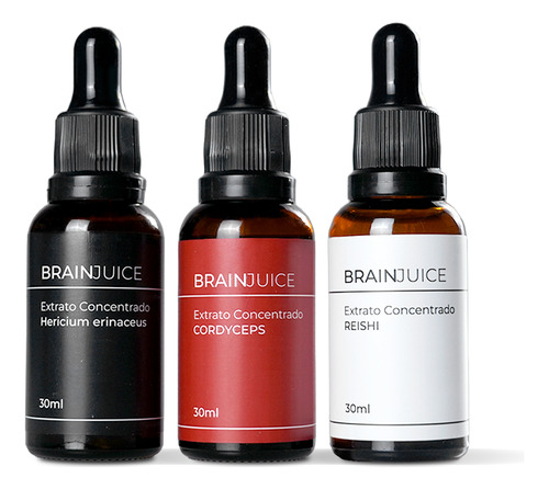 Extrato De Juba De Leão + Cordyceps + Reishi Brainjuice Sem Sabor