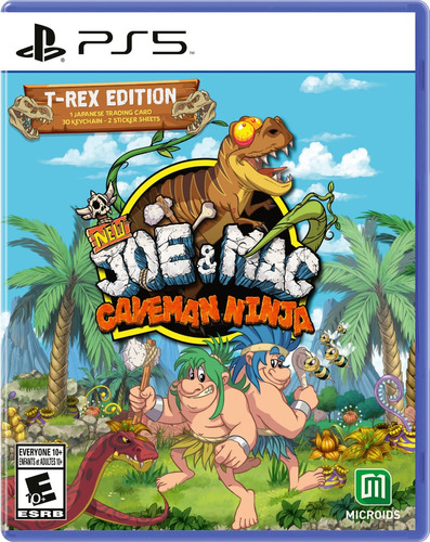 Joe And Mac Ps5 Caveman Edition T-rex Edition Nuevo Sellado!